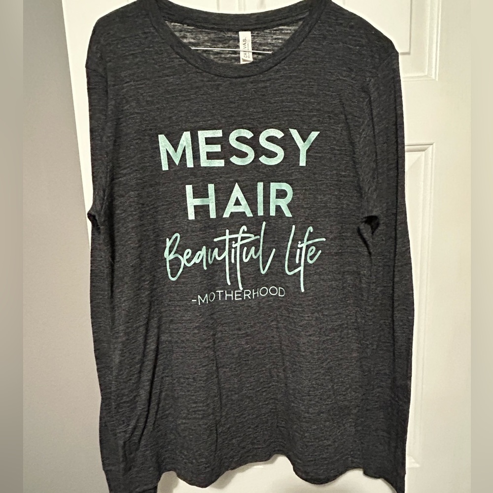 -Motherhood Long Sleeve Tee Graphic Top sz M